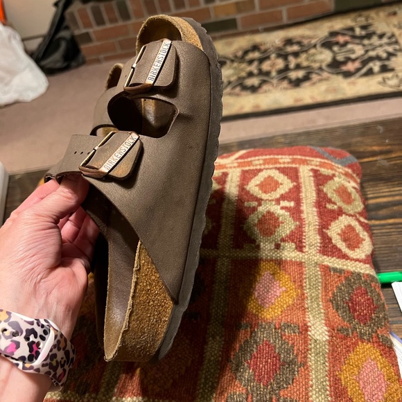 SOLD!! Sz 38 (7.5) ladies Birkenstock Arizona Sandals Mocha - Picture 12 of 13